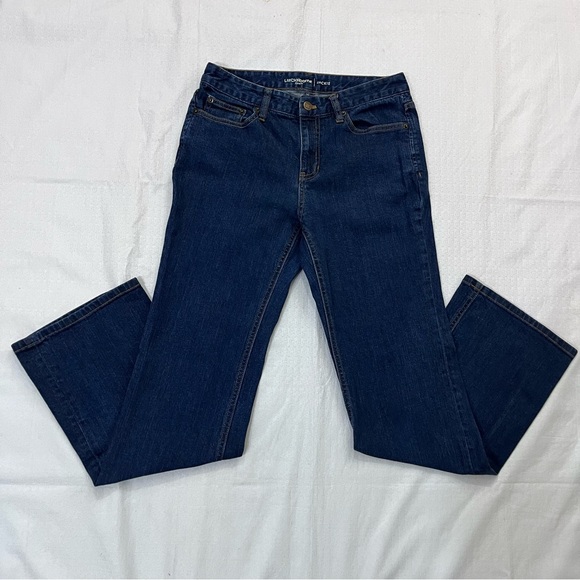 Liz Claiborne Dark Blue Flare Jeans size 6 - Picture 2 of 6